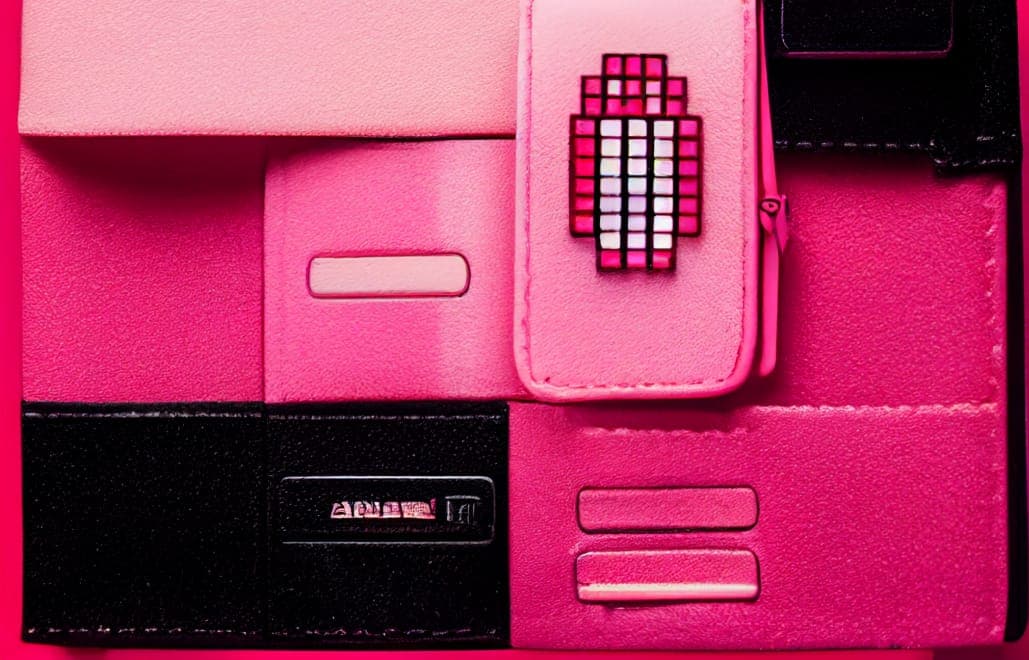 A mobile crypto wallet connected securely to a blockchain